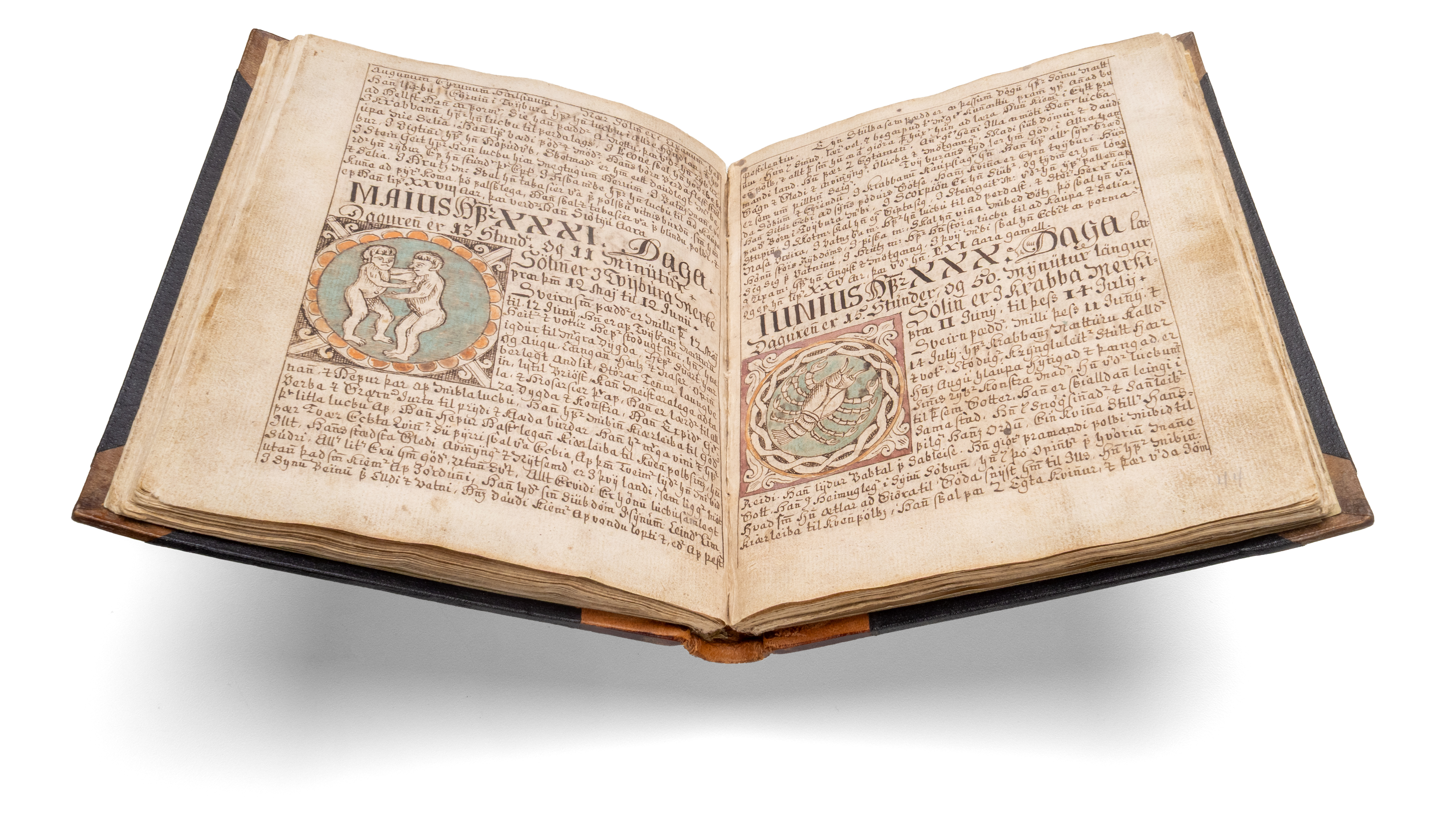 Four manuscripts from the National Library‘s collection on display in Edda